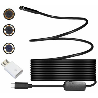 Ak252b endoskop kamera 5,5mm usb-c 5m