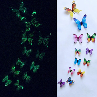 Ag683d motyle fluorescencyjne 12szt mix