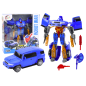 Robot Auto 2w1 z Transformacją i Akcesoriami, Broń Niebieski - EAN: 5905991022800