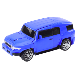 Robot auto 2w1 transformacja akcesoria broń niebieski
