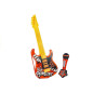 Gitara elektryczna mikrofon struny czerwona