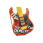 Gitara elektryczna mikrofon struny czerwona