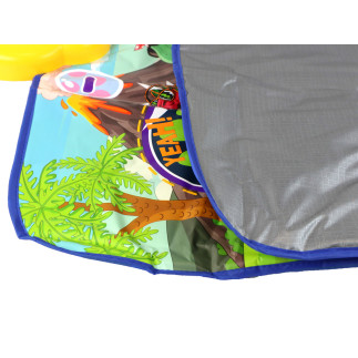 Mata do tańczenia z motywem dinozaurów 90cm x 86cm