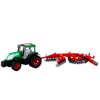 Traktor ciągnik z przyczepą maszyna rolnicza wał strunowy kosiarka
