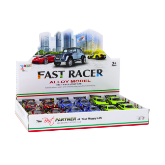 Samochód sportowy auto metalowe wyścigowe 1:36 napęd mix