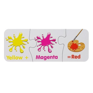 Puzzle edukacyjne kolory angielski 10 połączeń