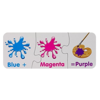 Puzzle edukacyjne kolory angielski 10 połączeń