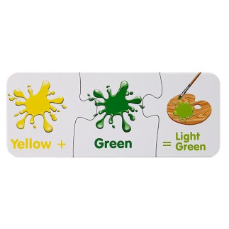 Puzzle edukacyjne kolory angielski 10 połączeń