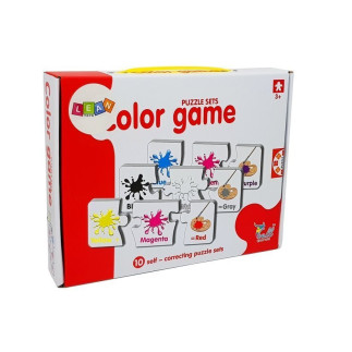 Puzzle edukacyjne kolory angielski 10 połączeń