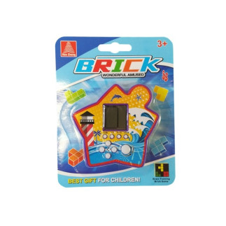 Gra elektroniczna kieszonkowa tetris fioletowy