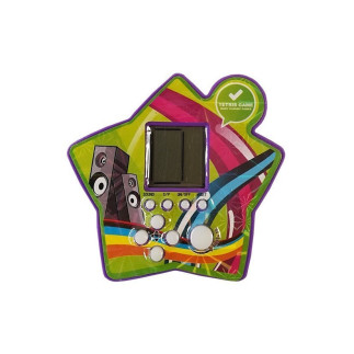 Gra elektroniczna kieszonkowa tetris fioletowy