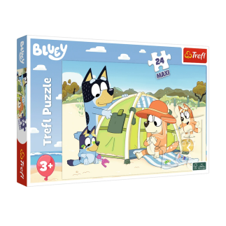 Puzzle 24 Maxi - Wspaniały Dzień Bluey Trefl EAN 5900511143577