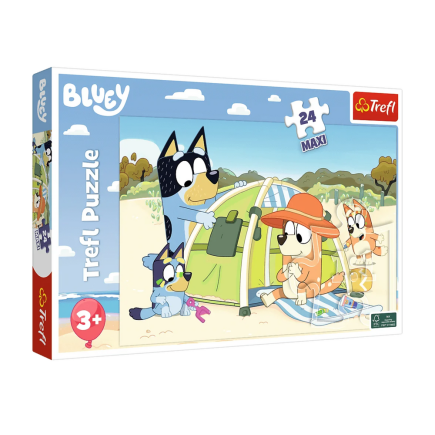 Puzzle 24 Maxi - Wspaniały Dzień Bluey Trefl EAN 5900511143577