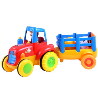 Traktor przyczepa zwierzątka gra świeci odgłosy