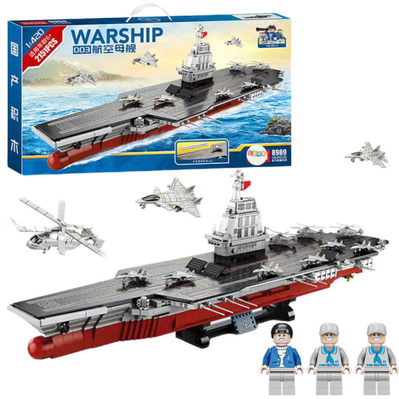 Klocki konstrukcyjne Warship 003 Duży Lotniskowiec 1:420, 2151 elementów, EAN: 5905991057024 Klocki konstrukcyjne Warship 003 Duży Lotniskowiec 1:420, 2151 elementów, EAN: 5905991057024
