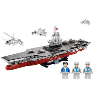 Klocki konstrukcyjne warship 003 duży lotniskowiec 1:420 2151 el.