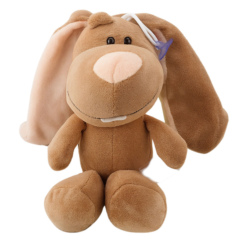 Pluszowa maskotka przytulanka zajączek z przyssawką brązowy 23 cm EAN: 5905991047384