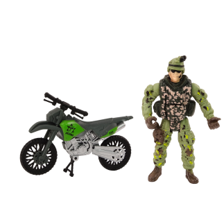 Zestaw militarny wojskowy wóz bojowy helikopter żołnierze akcesoria dźwięki