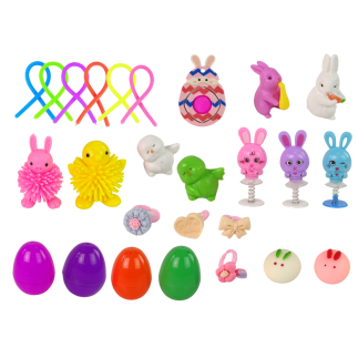 Zestaw zabawek wielkanocnych fidget toys antystresowe 24 elementów