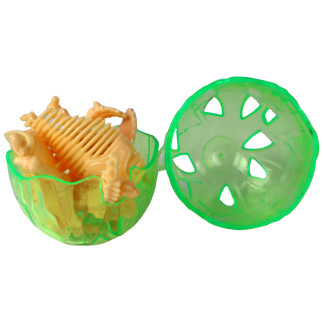 Otwierane jajo dinozaura figurka żółta 4 kolory 9 cm
