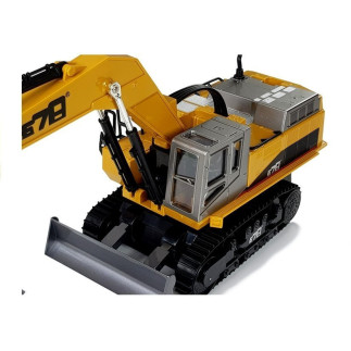Pojazd budowlany koparka rc zdalnie sterowana 2.4g r/c światła żółty