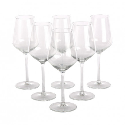 RUBIN KPL. 6 KIELISZKÓW WINO BIAŁE 370ML