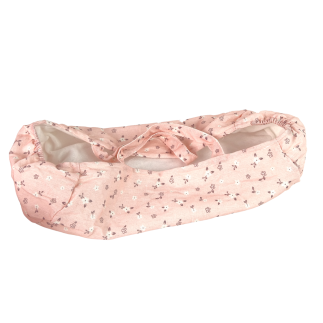 Lalka bobas 46 cm różowa smoczek becik słonik