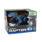 Zdalnie Sterowany Dinozaur Velociraptor Niebieski z Dźwiękami Ryczenia - EAN: 5905214970277