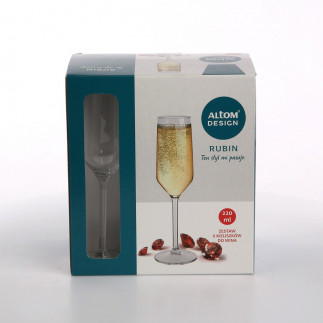 Rubin Kpl. 6 Kieliszków do Szampana 220ml EAN: 5902689839672