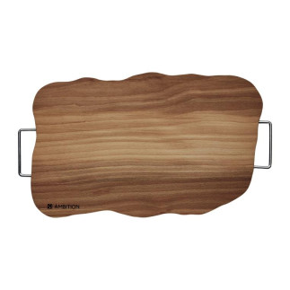 AM-NATURAL DESKA FALA Z DWOMA UCHWYTAMI 39X25CM