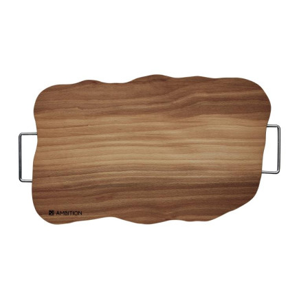 AM-NATURAL DESKA FALA Z DWOMA UCHWYTAMI 39X25CM