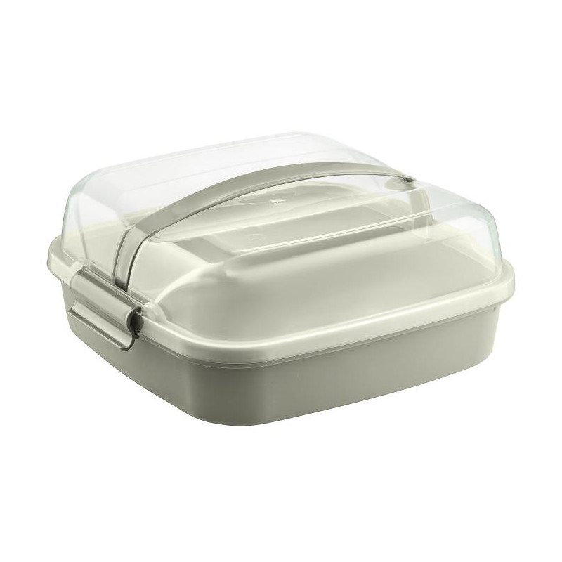 Pojemnik na ciasto z pokrywą Dolce latte 26 x 26 cm DOMOTTI