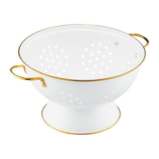 AM-ROYAL DURSZLAK Z RACZKAMI BIALY 24CM