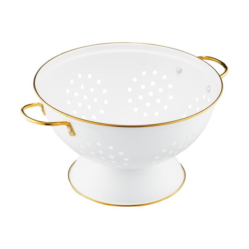 AM-ROYAL DURSZLAK Z RACZKAMI BIALY 24CM