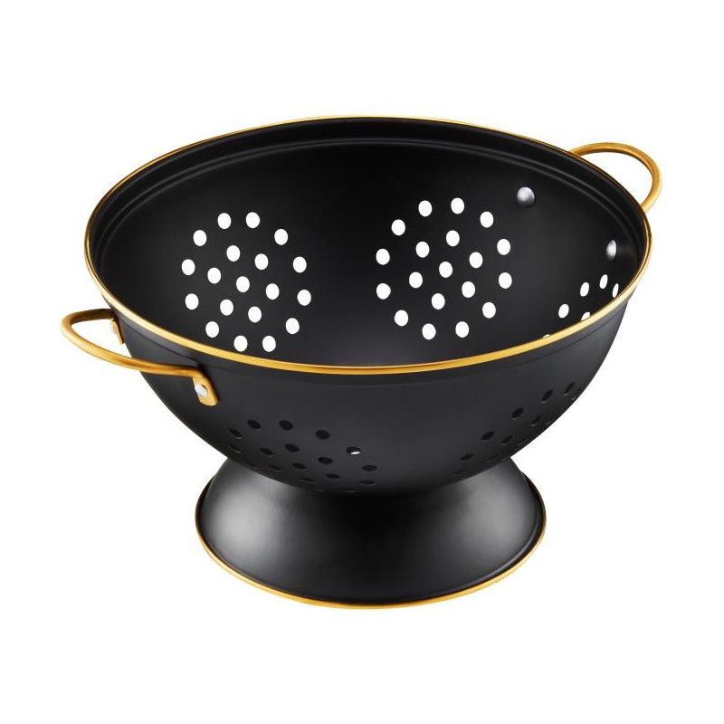 AM-ROYAL DURSZLAK Z RACZKAMI CZARNY 24CM