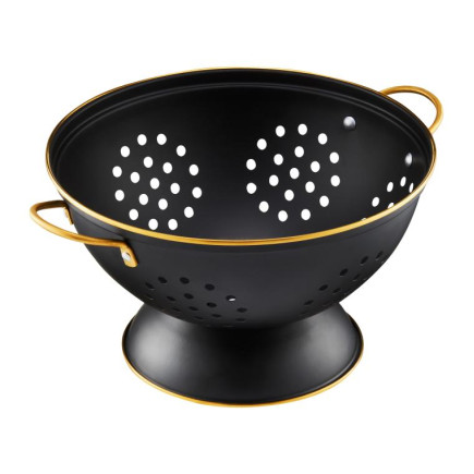AM-ROYAL DURSZLAK Z RACZKAMI CZARNY 24CM