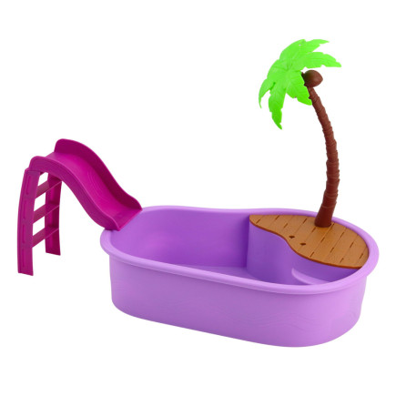 Zestaw lalka Anlily na plaży z basenem i palmą, akcesoria 8 el. EAN: 5905991056096