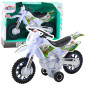 Motocykl crossowy off-road z dźwiękiem i światłami, biały | EAN: 5905991069195