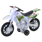 Motocykl crossowy off-road z dźwiękiem i światłami, biały | EAN: 5905991069195