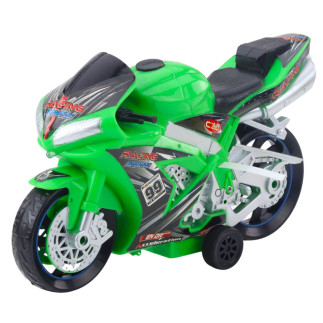Zielony Motor Wyścigowy Ścigacz z Efektem Świateł i Dźwięków - EAN: 5905991069171