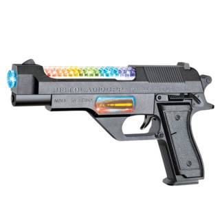 "Pistolet z kolorowymi światłami i dźwiękami na baterie, 24cm EAN: 5905991054061"