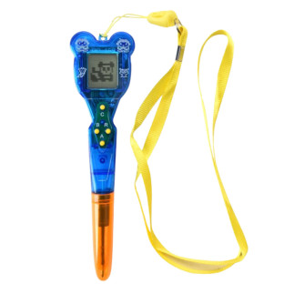 Gra elektroniczna z długopisem i smyczą pomarańczowo-niebieską 5905991071174