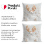 Poszewka dekoracyjna Velvet 3D Jelonek 40x40cm Biała EAN: 5906450023413