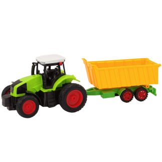 Zdalnie sterowany traktor z przyczepą RC - zielony EAN: 5905679077092