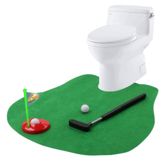 Zestaw Golf Toaletowy z Matą, Kijem, Piłkami i Zawieszką na Drzwi - EAN: 5905991062448