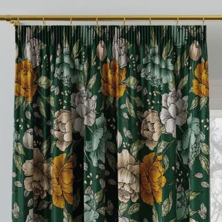 Flower tkanina dekoracyjna blanko, 140cm, kolor 006 zielony