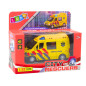 Karetka ambulans metalowy pull back z dźwiękiem i światłem, żółty 1:32, EAN: 5905991069638