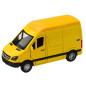 Samochód dostawczy metalowy pull back z dźwiękami i światłami, żółty EAN: 5905991069645