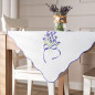 Lawendowa polana serweta z haftem 85x85 cm biały EAN: 5906450022843