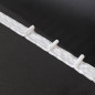 Taśma pojedyncza zakładka 5cm, marszczenie 1:1,5, biała - EAN: 2010000323717